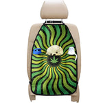 Psychedelic Cannabis Leaf Print Car Seat Organizers
