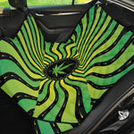 Psychedelic Cannabis Leaf Print Pet Car Back Seat Cover