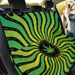 Psychedelic Cannabis Leaf Print Pet Car Back Seat Cover