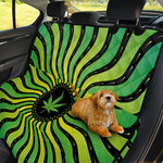 Psychedelic Cannabis Leaf Print Pet Car Back Seat Cover