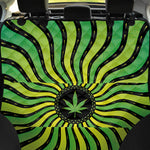 Psychedelic Cannabis Leaf Print Pet Car Back Seat Cover