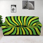 Psychedelic Cannabis Leaf Print Sofa Cover