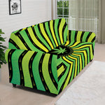 Psychedelic Cannabis Leaf Print Sofa Cover