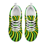 Psychedelic Cannabis Leaf Print White Sneakers