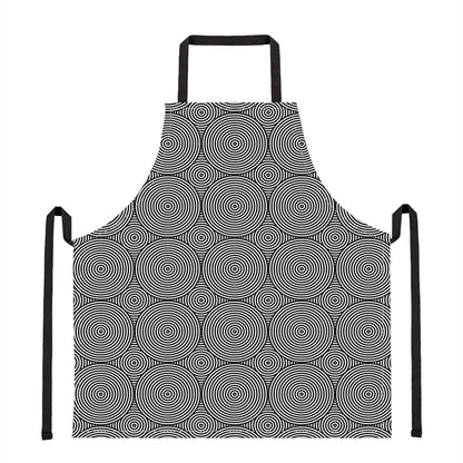 Psychedelic Circle Pattern Print Apron