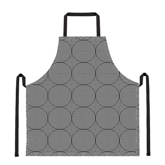 Psychedelic Circle Pattern Print Apron