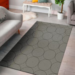 Psychedelic Circle Pattern Print Area Rug
