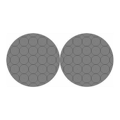 Psychedelic Circle Pattern Print Car Coasters