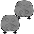 Psychedelic Circle Pattern Print Car Headrest Covers