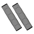 Psychedelic Circle Pattern Print Car Seat Belt Covers