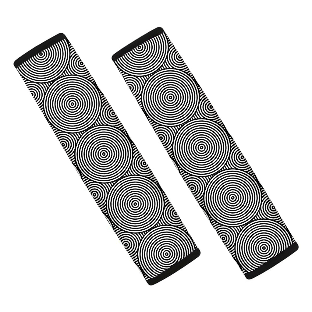 Psychedelic Circle Pattern Print Car Seat Belt Covers