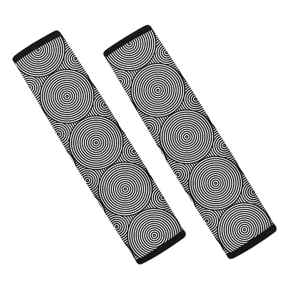Psychedelic Circle Pattern Print Car Seat Belt Covers