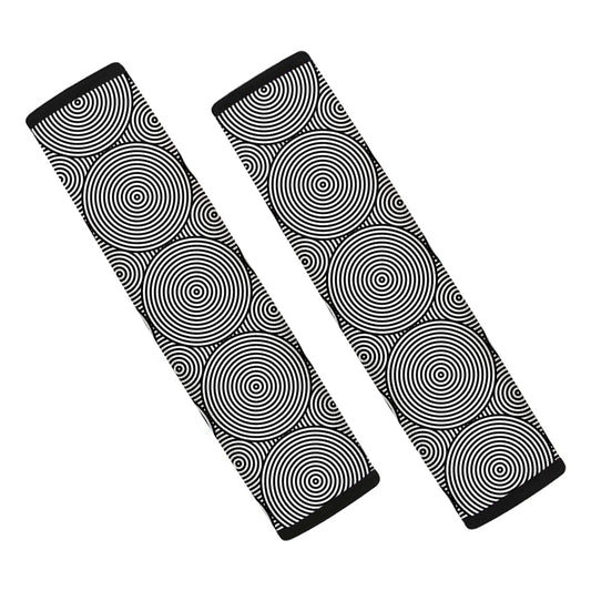 Psychedelic Circle Pattern Print Car Seat Belt Covers