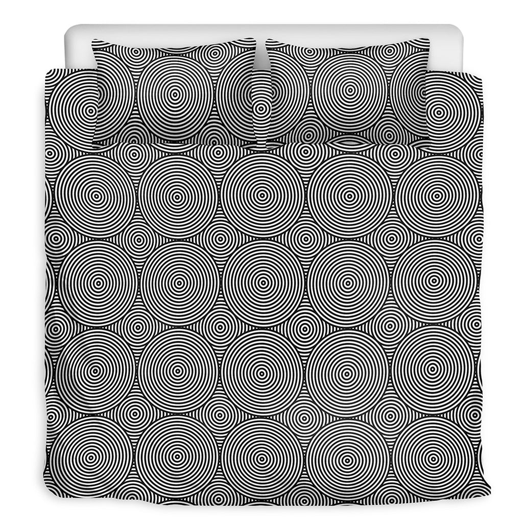 Psychedelic Circle Pattern Print Duvet Cover Bedding Set