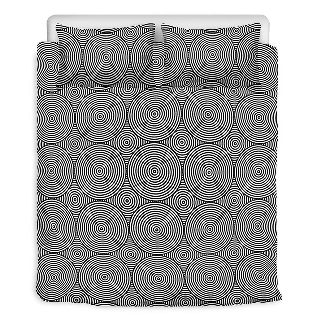 Psychedelic Circle Pattern Print Duvet Cover Bedding Set