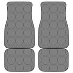 Psychedelic Circle Pattern Print Front and Back Car Floor Mats