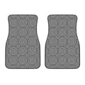 Psychedelic Circle Pattern Print Front Car Floor Mats