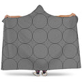 Psychedelic Circle Pattern Print Hooded Blanket