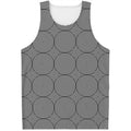 Psychedelic Circle Pattern Print Men's Tank Top