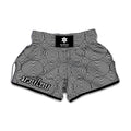 Psychedelic Circle Pattern Print Muay Thai Boxing Shorts