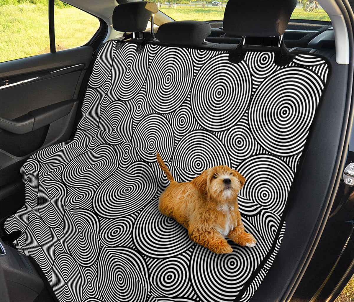 Psychedelic Circle Pattern Print Pet Car Back Seat Cover