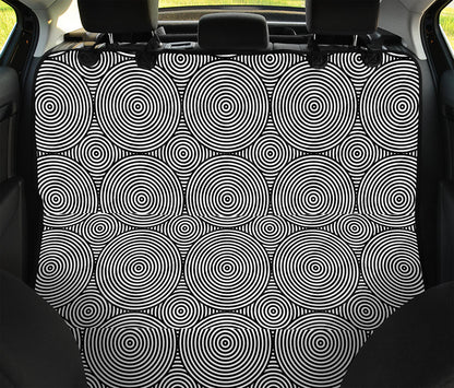 Psychedelic Circle Pattern Print Pet Car Back Seat Cover