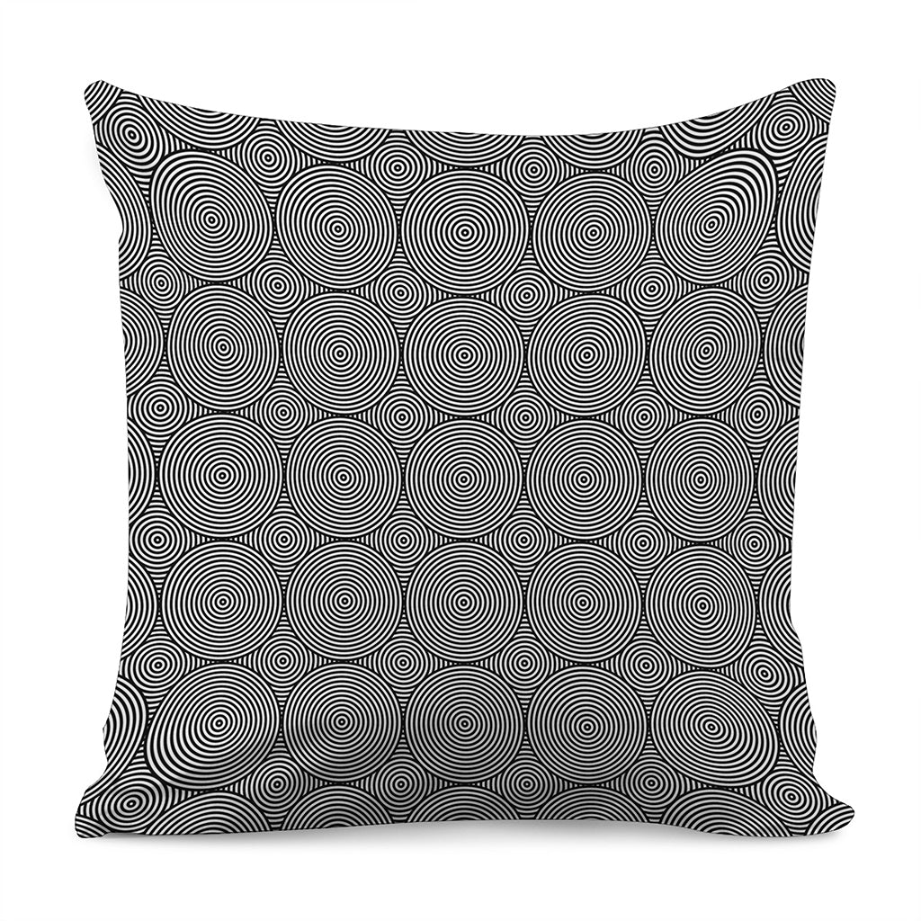 Psychedelic Circle Pattern Print Pillow Cover