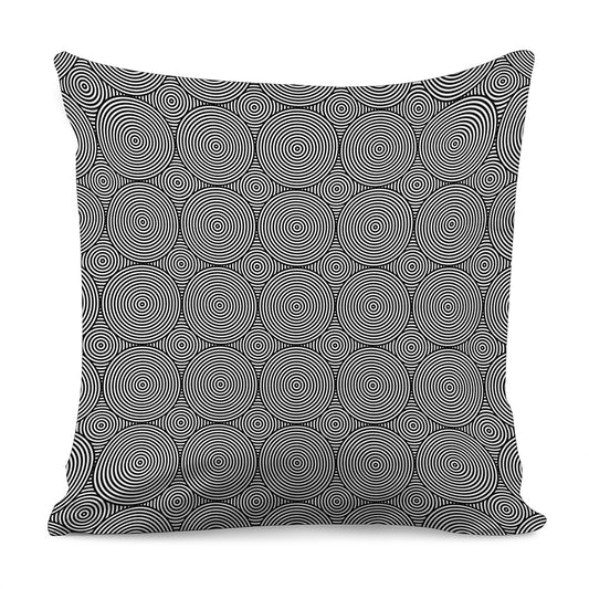 Psychedelic Circle Pattern Print Pillow Cover