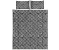 Psychedelic Circle Pattern Print Quilt Bed Set
