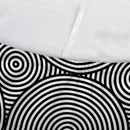 Psychedelic Circle Pattern Print Sofa Cover