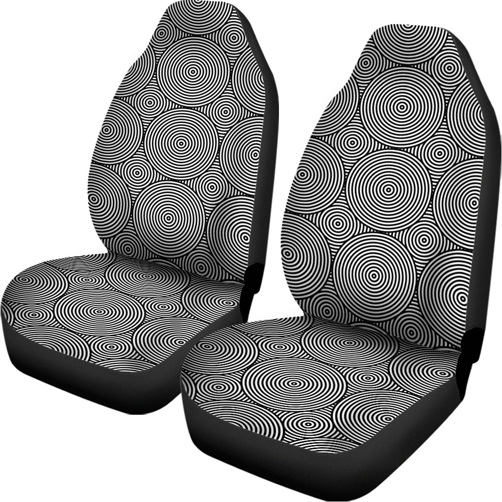 Psychedelic Circle Pattern Print Universal Fit Car Seat Covers