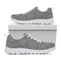 Psychedelic Circle Pattern Print White Running Shoes