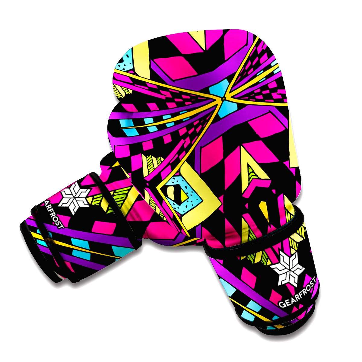 Psychedelic Ethnic Trippy Print Boxing Gloves