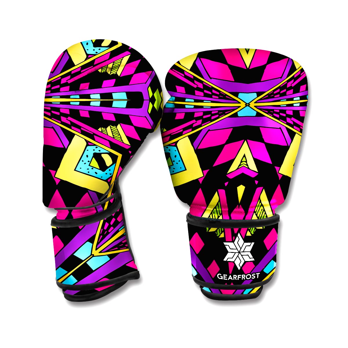 Psychedelic Ethnic Trippy Print Boxing Gloves