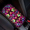 Psychedelic Ethnic Trippy Print Car Center Console Cover