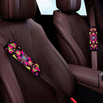 Psychedelic Ethnic Trippy Print Car Seat Belt Covers