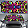 Psychedelic Ethnic Trippy Print Car Sun Shade GearFrost