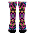 Psychedelic Ethnic Trippy Print Crew Socks