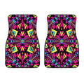 Psychedelic Ethnic Trippy Print Front Car Floor Mats