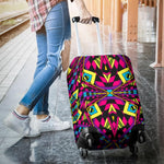 Psychedelic Ethnic Trippy Print Luggage Cover GearFrost