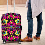 Psychedelic Ethnic Trippy Print Luggage Cover GearFrost