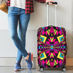 Psychedelic Ethnic Trippy Print Luggage Cover GearFrost