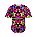 Psychedelic Ethnic Trippy Print Men's Baseball Jersey