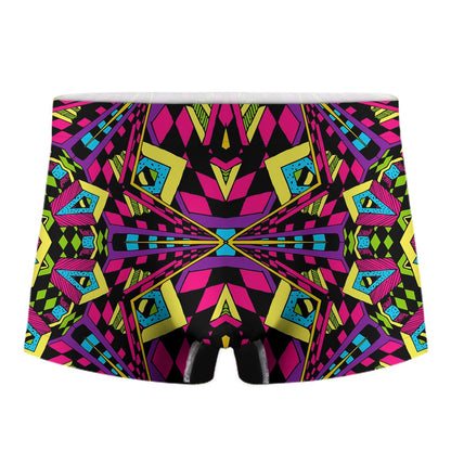 Psychedelic Ethnic Trippy Print Men's Boxer Briefs