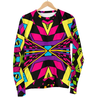 Psychedelic Ethnic Trippy Print Men's Crewneck Sweatshirt GearFrost