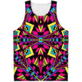 Psychedelic Ethnic Trippy Print Men's Tank Top