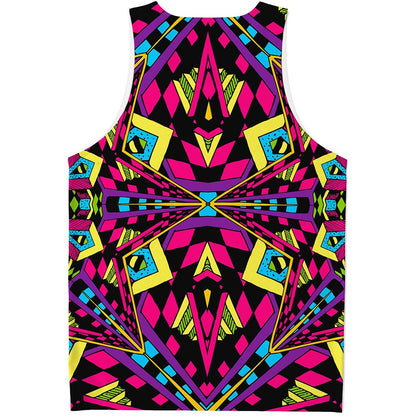Psychedelic Ethnic Trippy Print Men's Tank Top