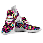 Psychedelic Ethnic Trippy Print Mesh Knit Shoes GearFrost