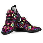 Psychedelic Ethnic Trippy Print Mesh Knit Shoes GearFrost
