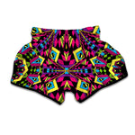 Psychedelic Ethnic Trippy Print Muay Thai Boxing Shorts